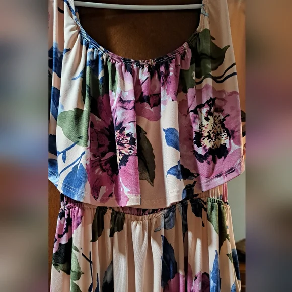 Loving Melody Ruffel Floral Dress-LG - Picture 4 of 7